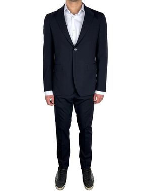 Aquascutum Single Breasted Suits - Black