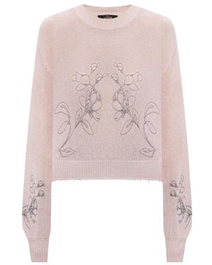 Twinset Truien & Vesten ,Roze ,Sweatshirts