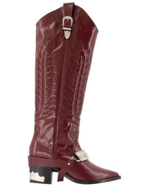 Toga Cowboy Boots - Rosso