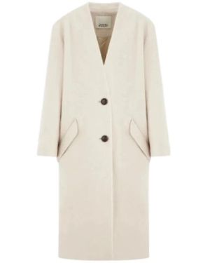 Isabel Marant Single-Breasted Coats - Blanco