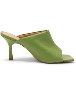 Carrano Heeled Mules - Green