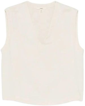 Barena Sleeveless Tops - White