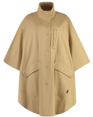See By Chloé Gabardine Katoenen Capuchon Met Voorzakken - Naturel