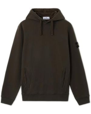 Stone Island Hoodies & Sweatvesten ,Bruin ,Katoen Crewneck Sweatshirt - Groen
