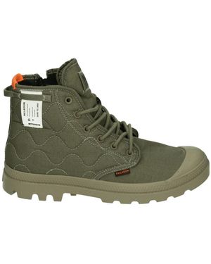 Palladium Groene Re-Quilted Vrijetijdsschoenen