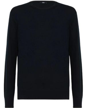 Alpha Studio Girocollo M/L Seta & Cashmere - Blauw