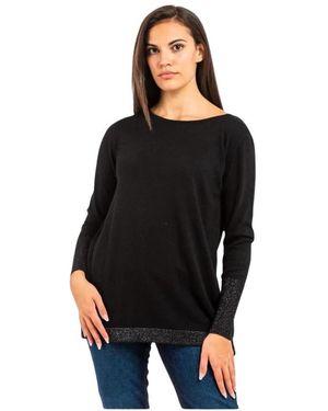 Gas Round-Neck Knitwear - Negro