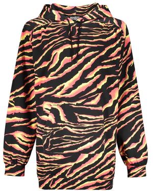 Jeremy Scott Hoodies & Sweatvesten ,Veelkleurig ,Katoen Hooded Sweatshirt - Zwart