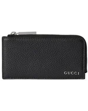Gucci Accessoires ,Zwart ,Leer Kaarthouder