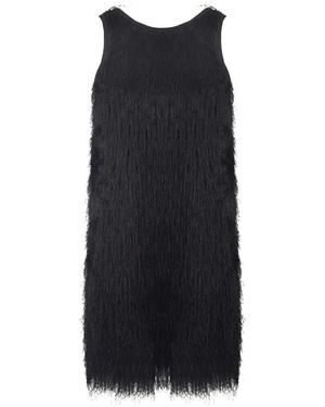 8pm Kleedjes ,Zwart ,Polyester Anversa Fringe Dress