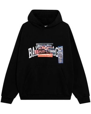 Balenciaga Hoodies - Black