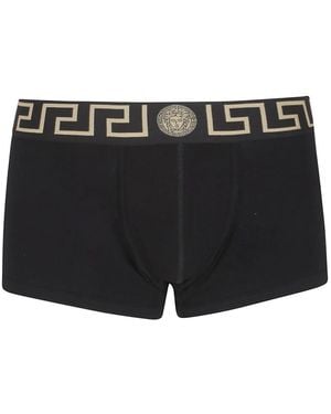 Versace Ondergoed ,Zwart ,Katoen Greca Jacquard Boxershorts