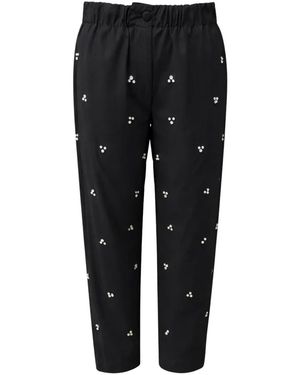 A PAPER KID Tapered Pants - Black