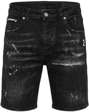 G2 Firenze Denim Shorts - Negro