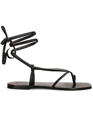 A.Emery Flat Sandals - Black