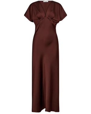 co'couture Kleedjes ,Bruin ,Jurken - Rood