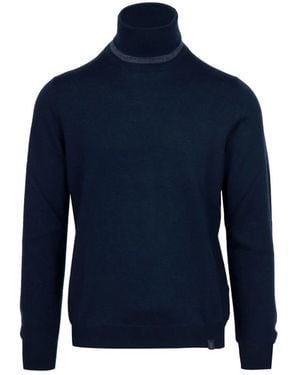 Fay Turtleneck Trui - Blauw