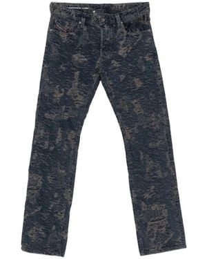 DIESEL Larkee Rechte Jeans - Blauw