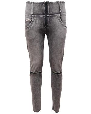Freddy Jeans ,Grijs ,Katoen Wrupsnug 2Hs 222 Broek