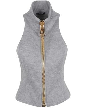 Balmain Vests - Gris