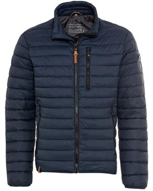 Camel Active Downfree Steppjacke Aus Recyceltem Polyester - Blau