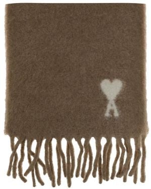 Ami Paris Winter Scarves - Vert