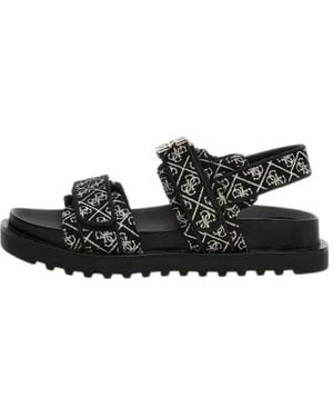 Guess Flat Sandals - Noir