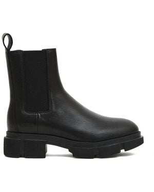 Copenhagen Shoes Schwarze Leder Stiefeletten Stilvolles Modell