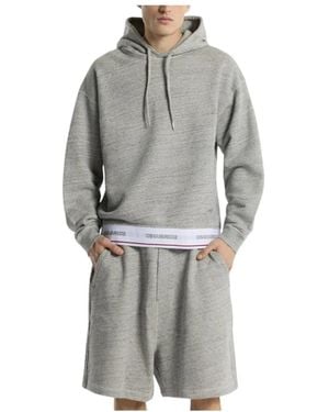 DSquared² Hooded Sweatshirt With Rubber Waistband - Grijs