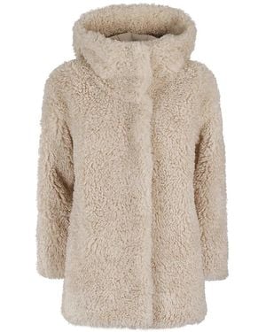 Rrd Kapuze lamm jacke - Natur