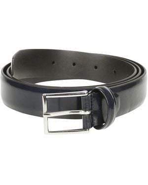 Anderson's Glatter marineledergürtel - Blau