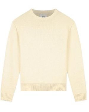 Arte' Round-Neck Knitwear - White
