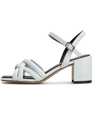CESARE GASPARI Blockabsatz-sandalen anaia - weiß - Grau