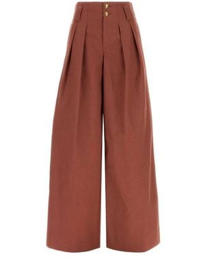 Chloé Wide Trousers - Red