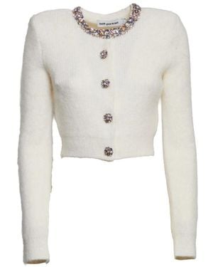 Self-Portrait Cardigans - Bianco