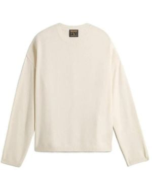 Woolrich 12Gg Cozy Wool Cash Crewneck - Wit