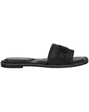 DKNY Badin Logo Slides - Schwarz