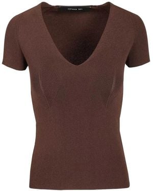 FEDERICA TOSI T-Shirts - Brown