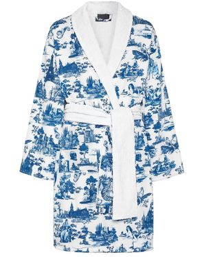 Philipp Plein Bademantel En Plein Air - Blau