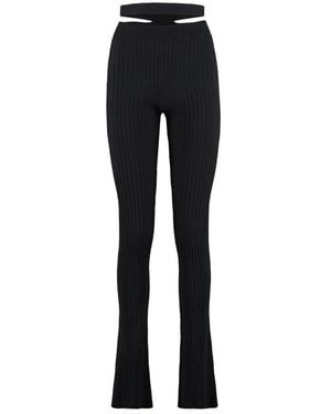 ANDREA ADAMO Wide Trousers - Black