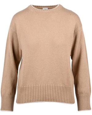 Eleventy Truien & Vesten ,Kasjmier Pullover Girocollo - Naturel
