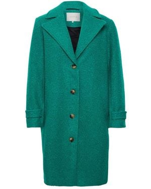 Kaffe Single-Breasted Coats - Verde