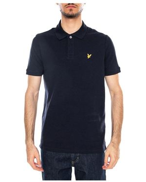 Lyle & Scott Jacquard Tipped Polo - Blauw