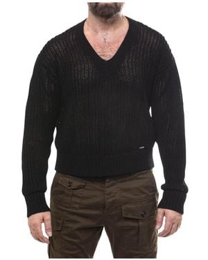 DSquared² V-Neck Knitwear - Black