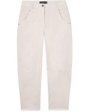 Luisa Cerano Cropped Jeans - White