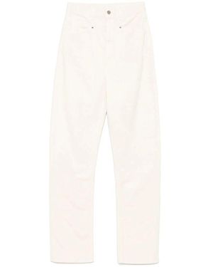 Lemaire Weiße straight leg jeans