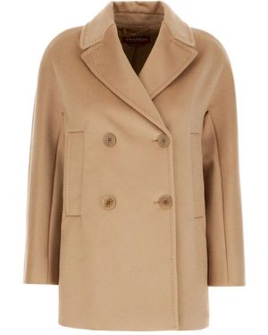 Max Mara Stilvolle Mäntel Für Frauen - Natur