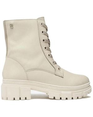 S.oliver Lace-Up Boots - Natural