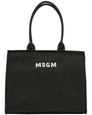 MSGM Tote Bag - Schwarz