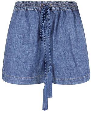 Valentino Garavani Denim Shorts - Blue